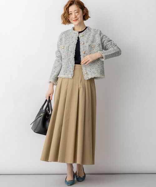 23区 / ニジュウサンク ノーカラージャケット | 【見上愛さん着用/新色追加/VERY掲載】ツイード ニット ジャケット | 詳細23