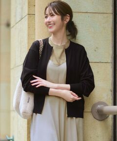 23区 / ニジュウサンク ブルゾン | 【洗える】オータムシャイニー ニット ブルゾン