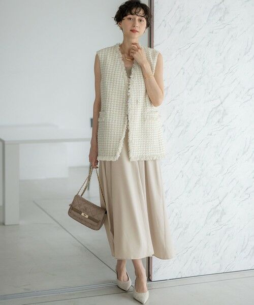 23区 / ニジュウサンク ロング・マキシ丈ワンピース | 【見上愛さん着用/洗える】スエーディーサテン キャミソール ワンピース | 詳細3