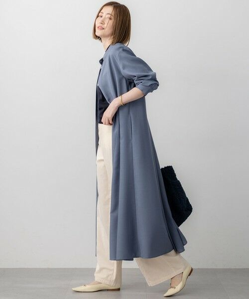 23区 / ニジュウサンク ミニ丈・ひざ丈ワンピース | 【洗える】TWビエラ シャツワンピース | 詳細1