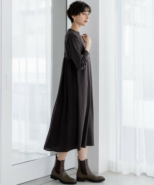 23区 / ニジュウサンク ミニ丈・ひざ丈ワンピース | 【洗える/吊り干しOK】ヴィスコースストレッチ  バックデザイン ニットワンピース | 詳細6