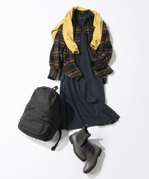 23区 / ニジュウサンク ミニ丈・ひざ丈ワンピース | 【洗える/吊り干しOK】ヴィスコースストレッチ  バックデザイン ニットワンピース | 詳細19