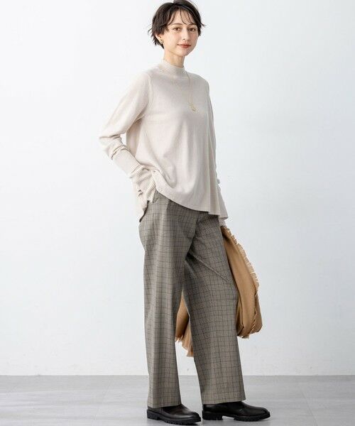 23区 / ニジュウサンク その他パンツ | 【洗える】ドライ2WAYストレッチ チェック ワイド パンツ | 詳細10