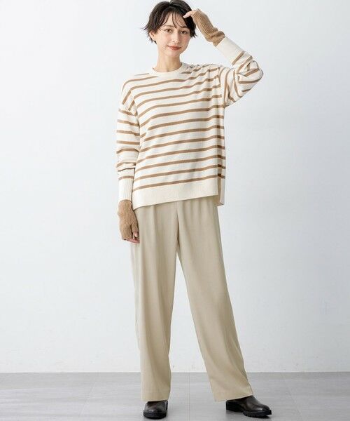 23区 / ニジュウサンク その他パンツ | 【見上愛さん着用/Oggi10月号掲載/洗える】スエーディーサテン ワイド パンツ | 詳細5