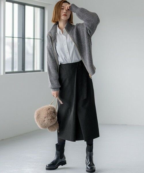 23区 / ニジュウサンク ブーツ（ロング丈） | 【見上愛さん着用/生活防水】リブニット ブーツ | 詳細20