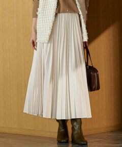 23区 / ニジュウサンク ロング・マキシ丈スカート | 【見上愛さん着用/CanCam11月号掲載】パウダリータイプライター プリーツ スカート