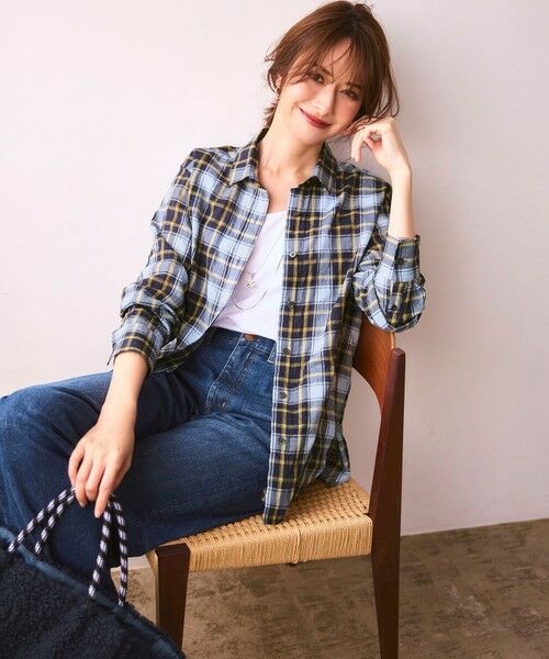 23区 / ニジュウサンク シャツ・ブラウス | 【WEB限定】シャーリング チェック シャツ | 詳細12
