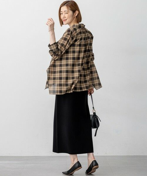 23区 / ニジュウサンク シャツ・ブラウス | 【WEB&一部店舗限定】シアーコットン チェック シャツ | 詳細6