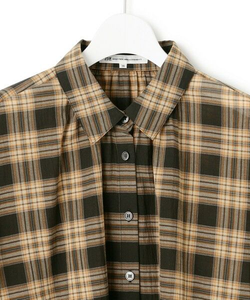 23区 / ニジュウサンク シャツ・ブラウス | 【WEB&一部店舗限定】シアーコットン チェック シャツ | 詳細9