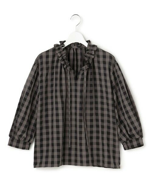 23区 / ニジュウサンク シャツ・ブラウス | 【WEB&一部店舗限定】ブロックチェック フリル ブラウス | 詳細8