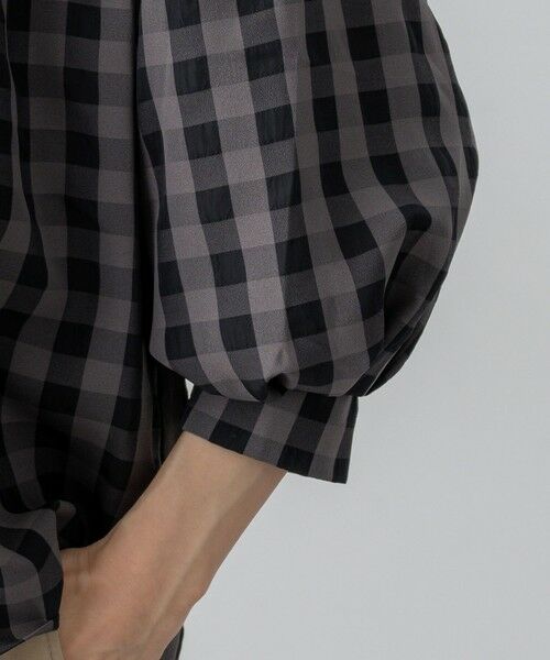 23区 / ニジュウサンク シャツ・ブラウス | 【WEB&一部店舗限定】ブロックチェック フリル ブラウス | 詳細6