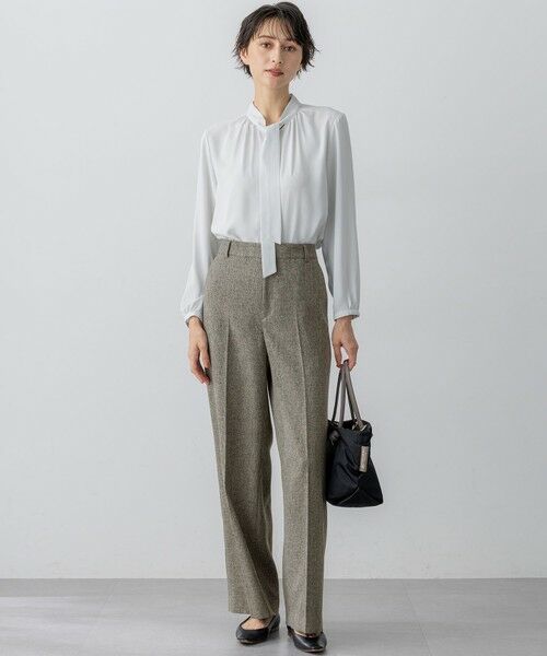 23区 / ニジュウサンク シャツ・ブラウス | 【洗える】バックサテンアムンゼン ボウタイ ブラウス | 詳細5