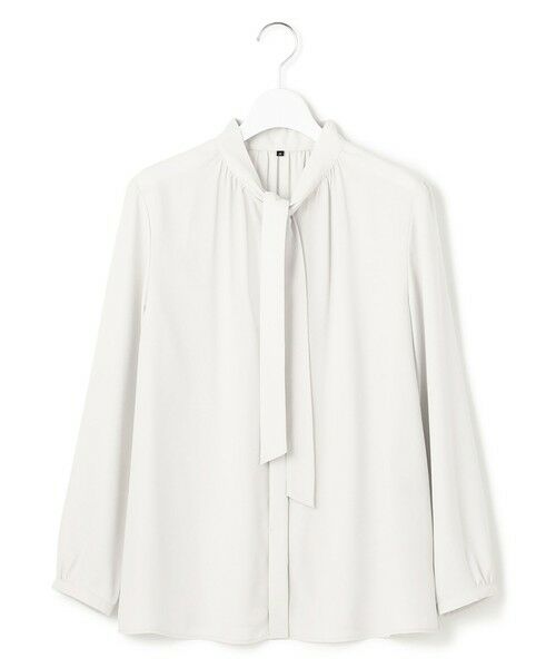 23区 / ニジュウサンク シャツ・ブラウス | 【洗える】バックサテンアムンゼン ボウタイ ブラウス | 詳細7