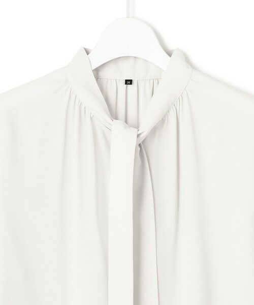 23区 / ニジュウサンク シャツ・ブラウス | 【洗える】バックサテンアムンゼン ボウタイ ブラウス | 詳細9