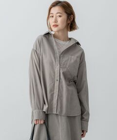 23区 / ニジュウサンク シャツ・ブラウス | 【見上愛さん着用/Oggi11月号掲載】コットン コーデュロイ シャツ