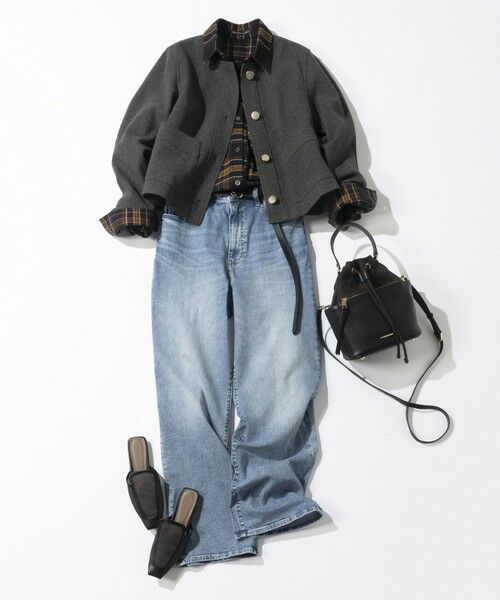 23区 / ニジュウサンク ショルダーバッグ | スエード コンビ ドロスト バッグ | 詳細30