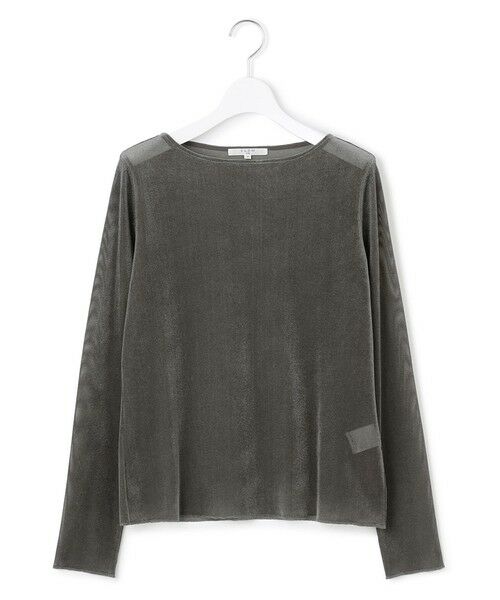 23区 / ニジュウサンク カットソー | 【SLOW/一部店舗限定】ブラッシュドチュール メッシュベロア カットソー | 詳細2