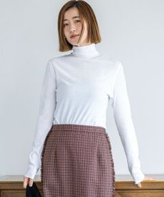 23区 / ニジュウサンク カットソー | 【SLOW/一部店舗限定】シアーフライス タートルネック カットソー