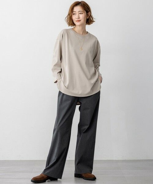 23区 / ニジュウサンク カットソー | 【SLOW/一部店舗限定】MVSコットン チュニック シンプルTEE | 詳細3