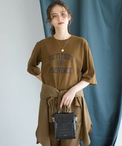 23区 / ニジュウサンク カットソー | 【SLOW/一部店舗限定】MVSコットン ヴィンテージ風 ロゴTEE