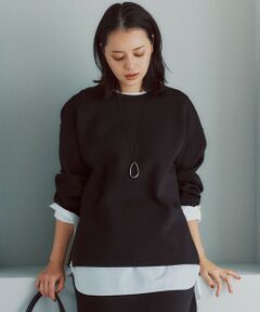 23区 / ニジュウサンク カットソー | 【VERY掲載/洗える】コットンエアーダンボール サイドジップ カットソー