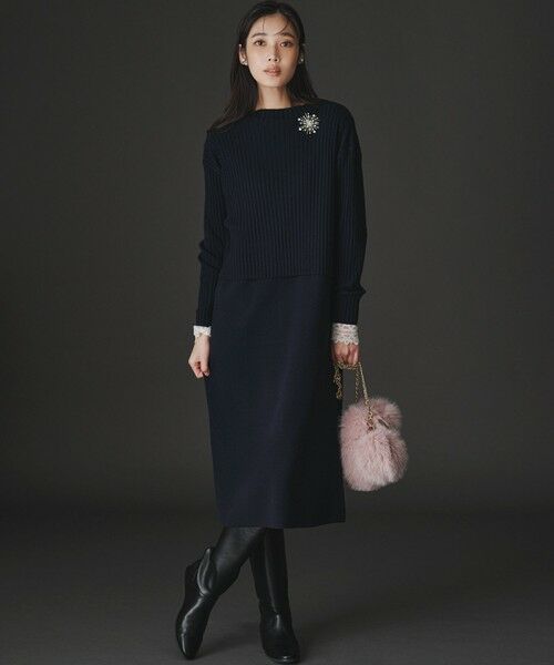 23区 / ニジュウサンク カットソー | 【洗える】ナチュラルコットンベア レースレイヤード カットソー | 詳細1