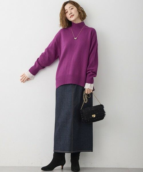 23区 / ニジュウサンク カットソー | 【洗える】ナチュラルコットンベア レースレイヤード カットソー | 詳細16