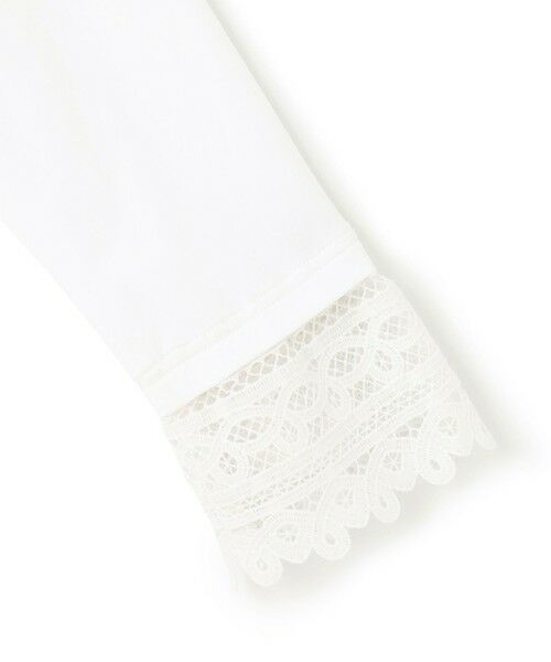 23区 / ニジュウサンク カットソー | 【洗える】ナチュラルコットンベア レースレイヤード カットソー | 詳細23