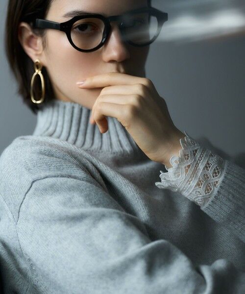 23区 / ニジュウサンク カットソー | 【洗える】ナチュラルコットンベア レースレイヤード カットソー | 詳細5