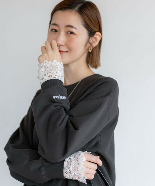 23区 / ニジュウサンク カットソー | 【洗える】ナチュラルコットンベア レースレイヤード カットソー | 詳細7