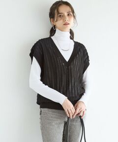 23区 / ニジュウサンク ニット・セーター | 【SLOW/一部店舗限定】フリンジニット ジレ