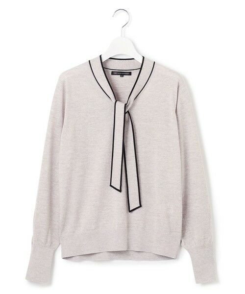 23区 / ニジュウサンク ニット・セーター | 【洗える】ウーステッドウール ボウタイ ニット | 詳細8