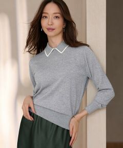 23区 / ニジュウサンク ニット・セーター | 【洗える】ウーステッドウール ポロニット