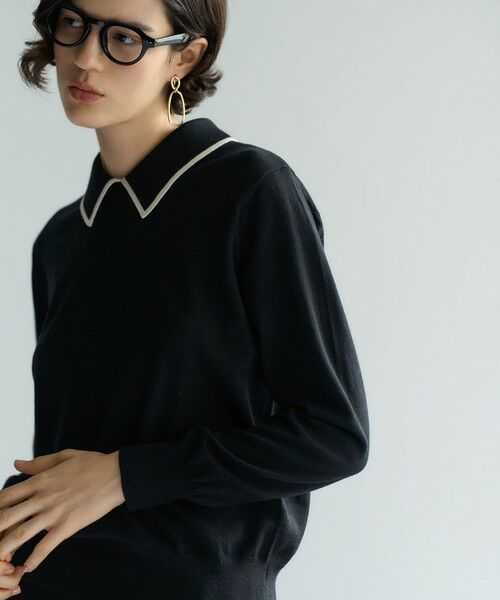 23区 / ニジュウサンク ニット・セーター | 【洗える】ウーステッドウール ポロニット | 詳細15