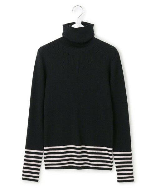 23区 / ニジュウサンク ニット・セーター | 【見上愛さん着用/VERY掲載/洗える】ウーステッドウール リブタートル ボーダー ニット | 詳細8
