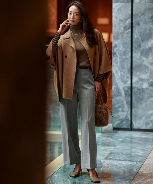 23区 / ニジュウサンク ニット・セーター | 【見上愛さん着用/VERY掲載/洗える】ウーステッドウール リブタートル ボーダー ニット | 詳細14