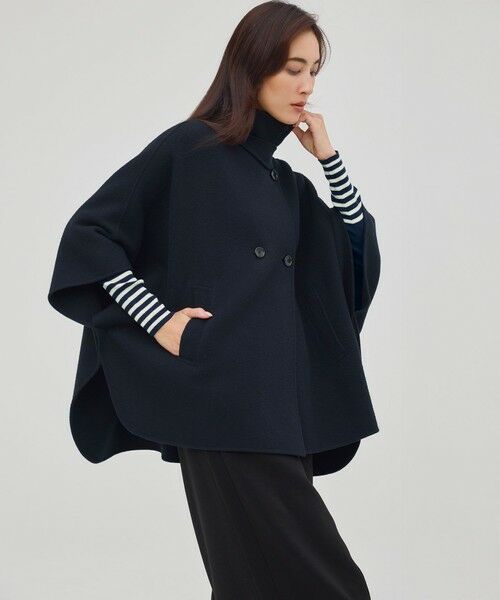 23区 / ニジュウサンク ニット・セーター | 【見上愛さん着用/VERY掲載/洗える】ウーステッドウール リブタートル ボーダー ニット | 詳細23