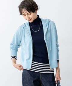 23区 / ニジュウサンク パーカー | 【見上愛さん着用/洗える】ピュアカシミヤ ジップアップ ニット パーカー