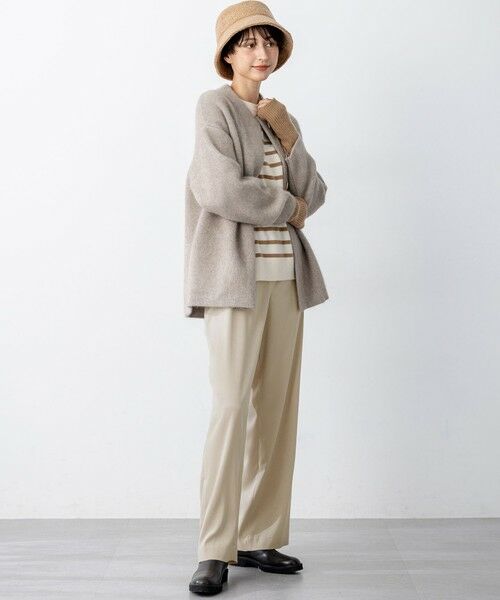 23区 / ニジュウサンク その他アウター | 【見上愛さん着用】ラクーンブレンドダブルフェイス ニット アウター | 詳細12