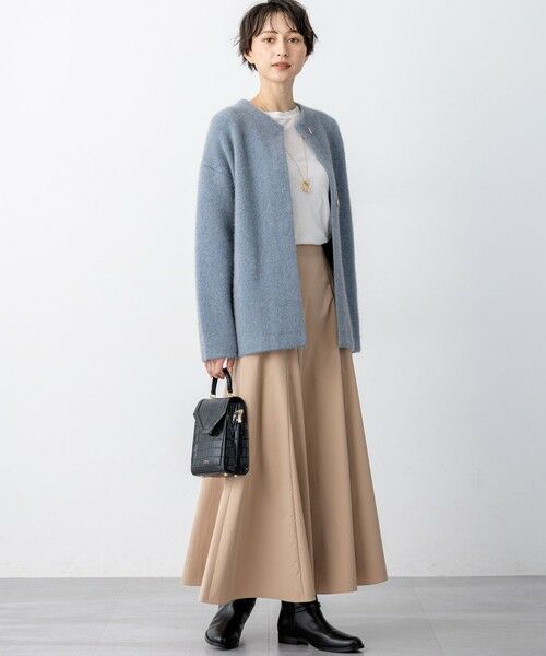 23区 / ニジュウサンク その他アウター | 【見上愛さん着用】ラクーンブレンドダブルフェイス ニット アウター | 詳細16