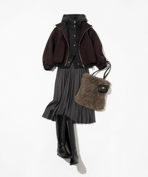 23区 / ニジュウサンク その他アウター | 【VERY掲載】ラクーンブレンドダブルフェイス ニット フーディー | 詳細7