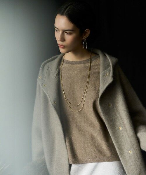 23区 / ニジュウサンク その他アウター | 【VERY掲載】ラクーンブレンドダブルフェイス ニット フーディー | 詳細8