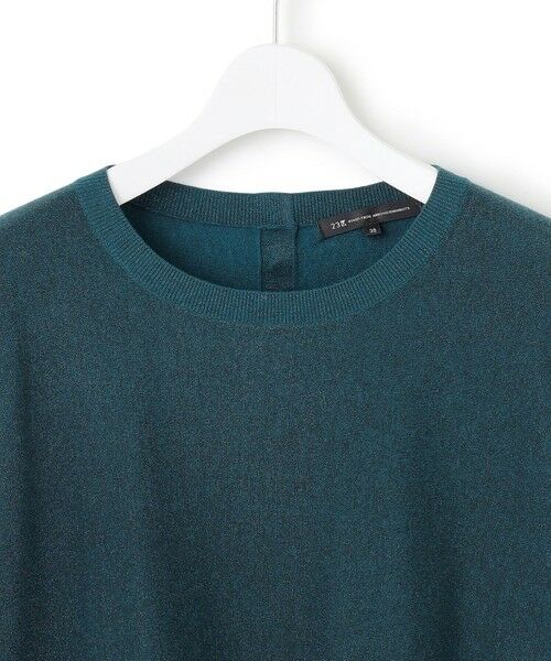 23区 / ニジュウサンク ニット・セーター | 【洗える/吊り干しOK】ヴィスコースストレッチ ドルマンスリーブ ラメ ニット | 詳細15