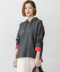 23区 / ニジュウサンク パーカー | 【洗える】ダブルフェイスニット パーカー