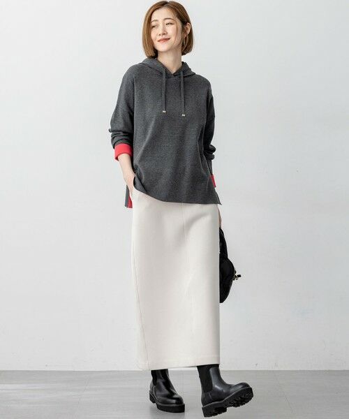 23区 / ニジュウサンク パーカー | 【洗える】ダブルフェイスニット パーカー | 詳細4