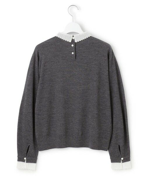 23区 / ニジュウサンク ニット・セーター | 【VERY・CLASSY.掲載/洗える】エンブロイダリー ジオメトリックレースコンビ ニット | 詳細6