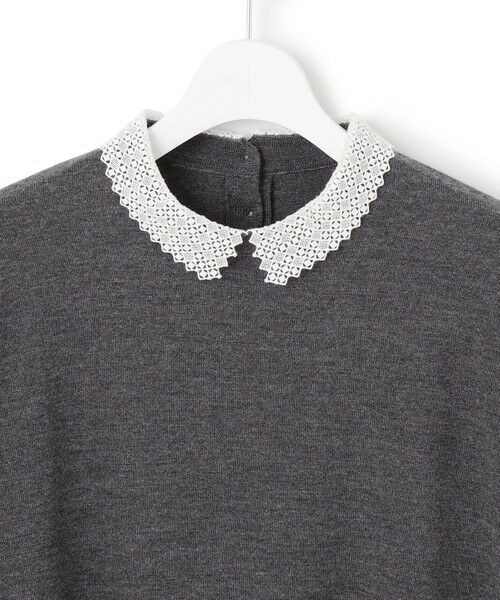 23区 / ニジュウサンク ニット・セーター | 【VERY・CLASSY.掲載/洗える】エンブロイダリー ジオメトリックレースコンビ ニット | 詳細7