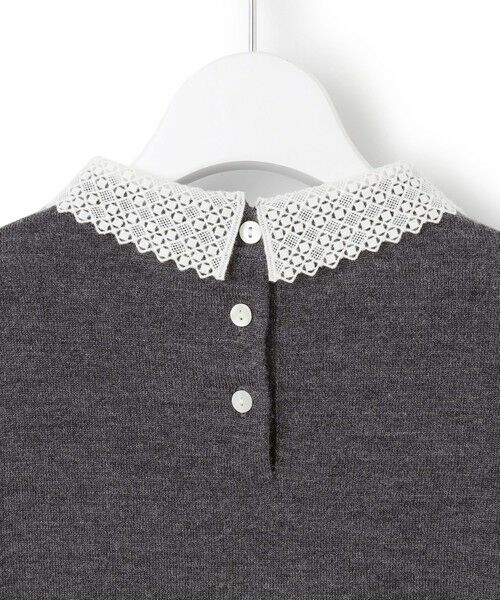 23区 / ニジュウサンク ニット・セーター | 【VERY・CLASSY.掲載/洗える】エンブロイダリー ジオメトリックレースコンビ ニット | 詳細8