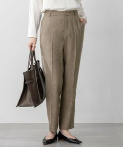 23区 / ニジュウサンク その他パンツ | 【洗える/セットアップ対応】ウールライクカルゼ テーパード パンツ