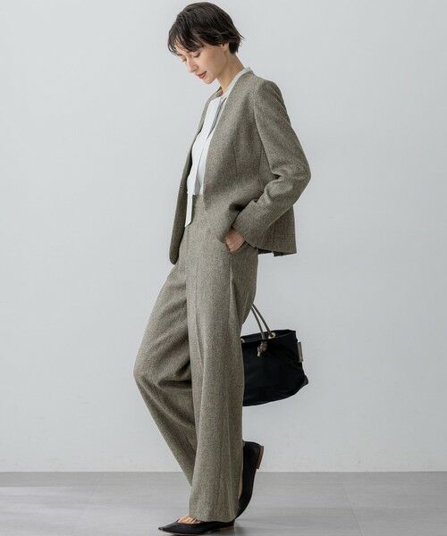 23区 / ニジュウサンク その他パンツ | 【洗える/セットアップ対応】ウールライクカルゼ ワイド パンツ | 詳細2